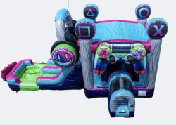 glitch3 1753318513 GLITCH BOUNCE HOUSE w/ Slide AND GAMING CHAIR