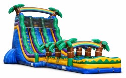 22 FT DUAL MAUNA LUA RACING WATER SLIDE  WET