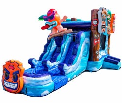 Wave Rider Bounce House w/ Slide